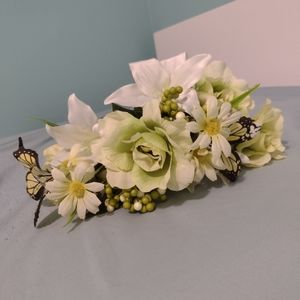 Fake Flower Bouquet with Butterflies